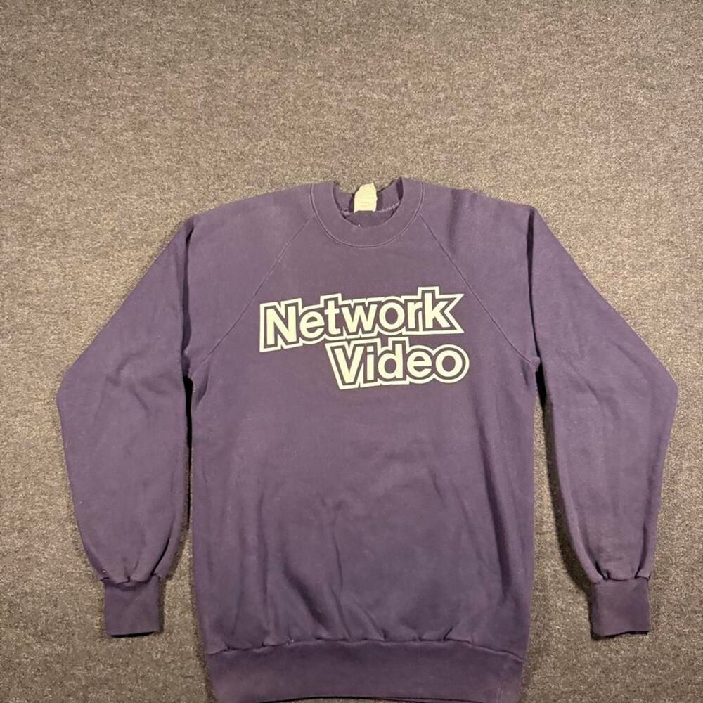 Vintage 90s Network Video Graphic Sweatshirt M